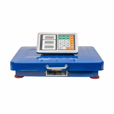 Cantar electronic fara fir cu platforma 41x51 cm si capacitate 300 kg, albastru