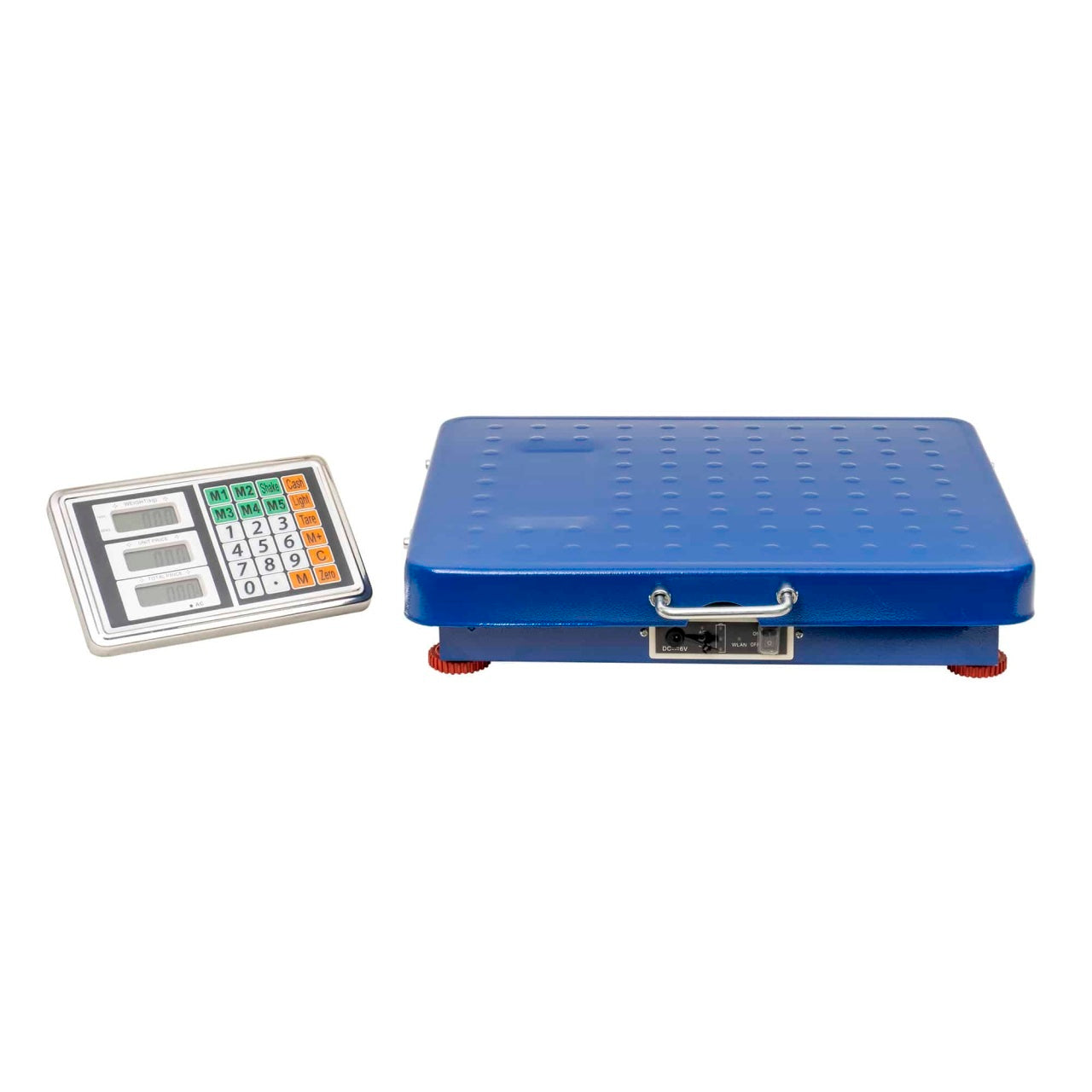 Cantar electronic fara fir cu platforma 41x51 cm si capacitate 300 kg, albastru