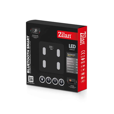 Cantar electronic persoane 180kg, sticla neagra, precizie 50g, display LED