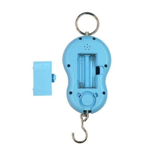 Cantar Electronic Portabil FOXMAG24, 50kg, Ecran LCD, Portabil, Sisteme de Atentionare pentru Greutate depasita sau Baterie descarcata, Albastru
