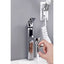 Cap de dus multifunctional, din inox, flexibil, cu fixare la bateria chiuvetei, prindere pe perete, argintiu