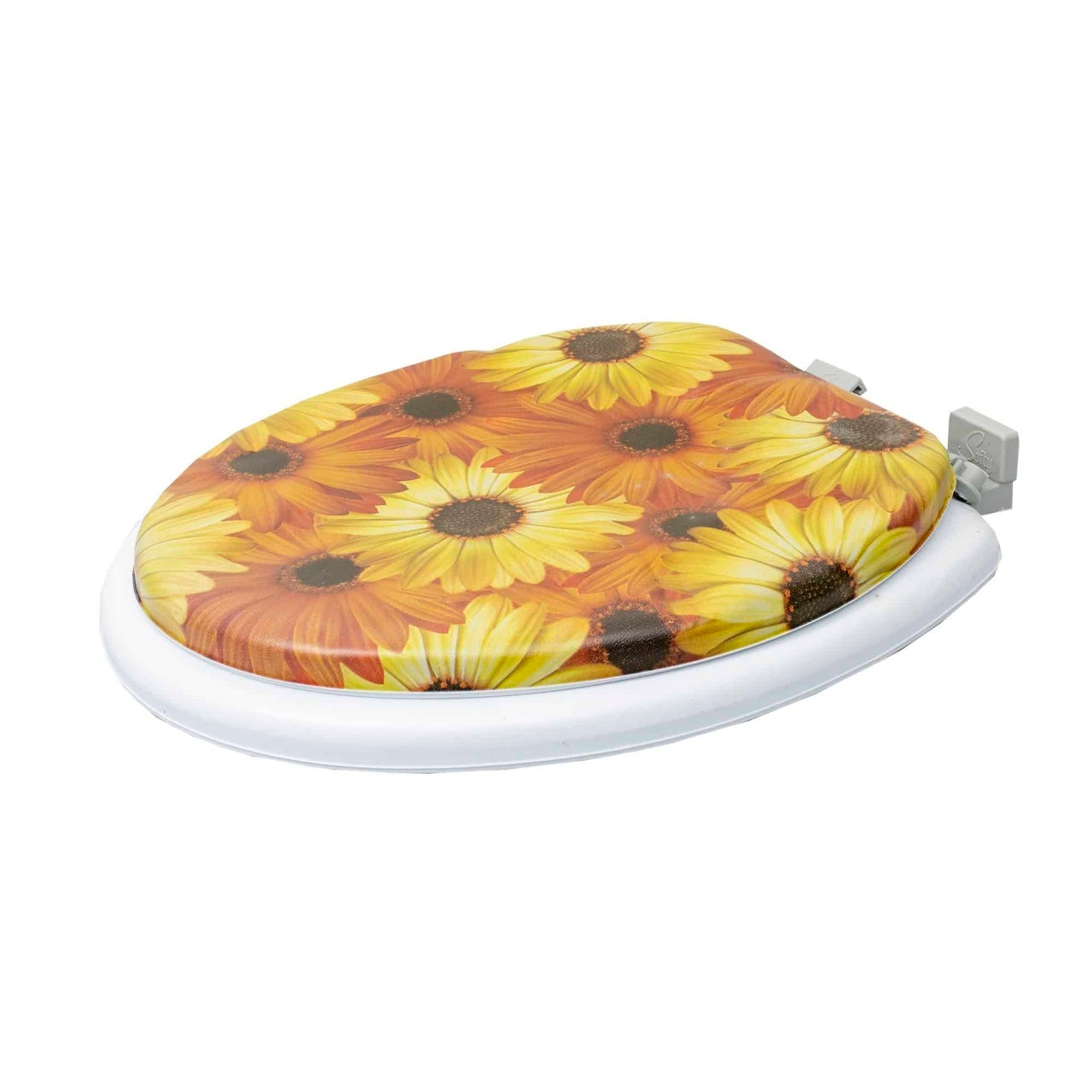 Capac WC alb cu burete, latime 340 mm, sistem inchidere standard