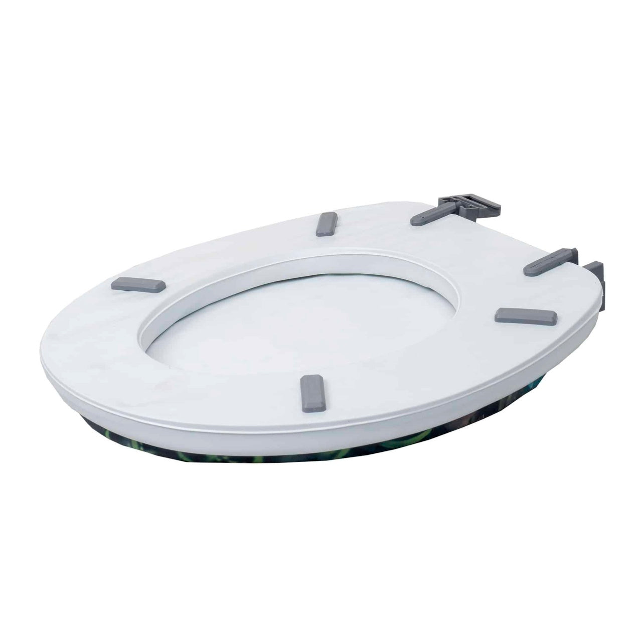 Capac WC alb cu burete, latime 340 mm, sistem inchidere standard