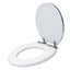 Capac WC alb cu burete, latime 340 mm, sistem inchidere standard