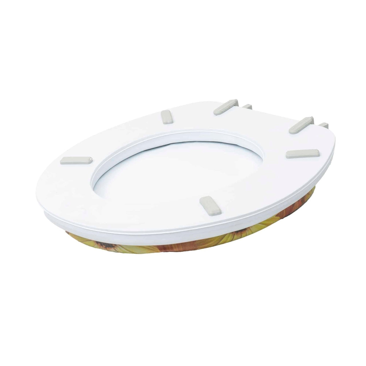Capac WC alb cu burete, latime 340 mm, sistem inchidere standard