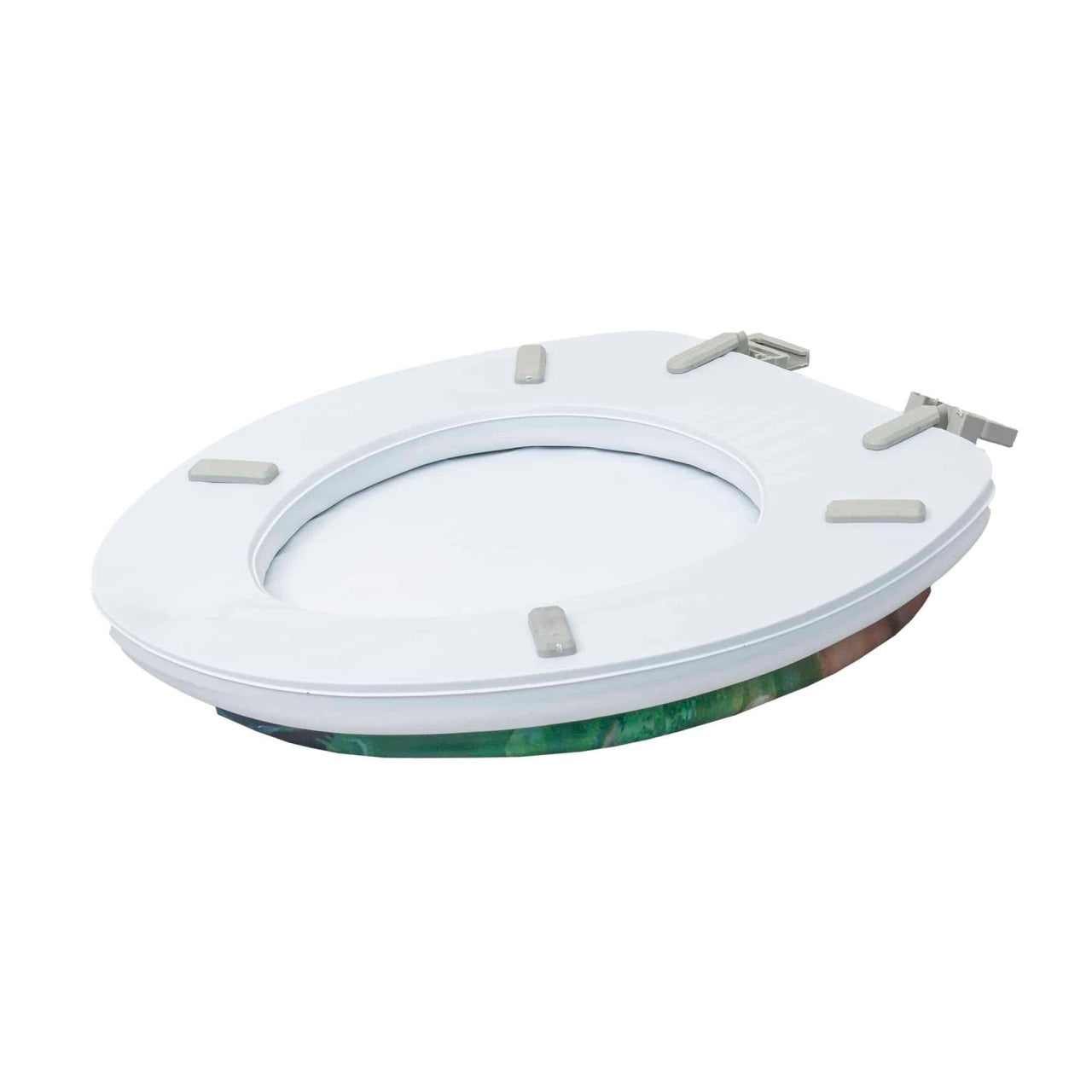 Capac WC alb cu burete, latime 340 mm, sistem inchidere standard