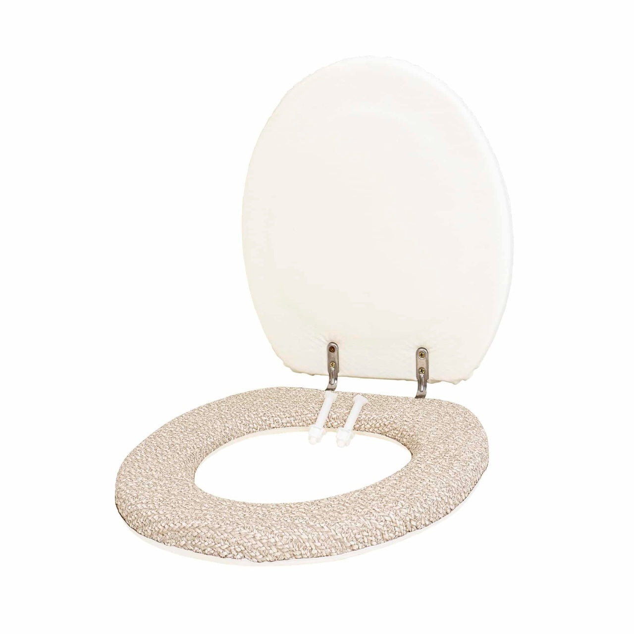 Capac WC clasic cu burete din spuma, model imprimat, 34x40x6 cm