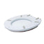 Capac WC cu burete alb, latime 340 mm, sistem inchidere standard