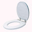 Capac WC cu burete alb, latime 340 mm, sistem inchidere standard