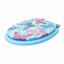 Capac WC cu burete albastru, latime 340 mm, sistem inchidere standard