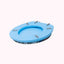 Capac WC cu burete albastru, latime 340 mm, sistem inchidere standard