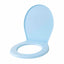 Capac WC universal din plastic, bleu, 45x36.5 cm