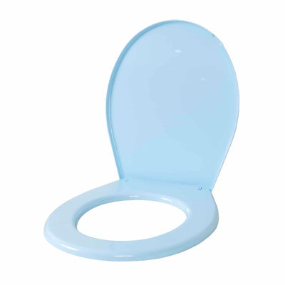 Capac WC universal din plastic, bleu, 45x36.5 cm