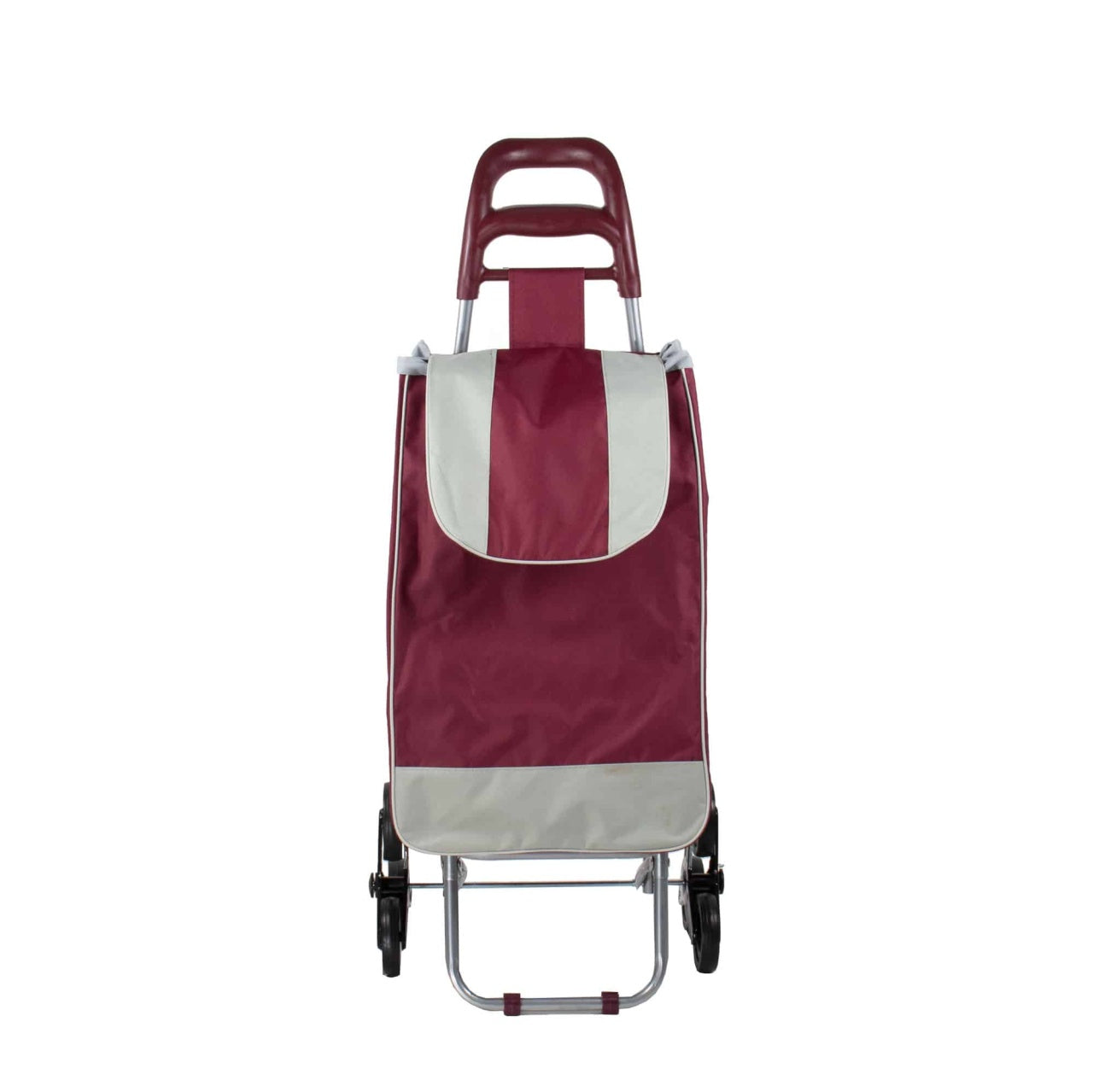 Carucior cumparaturi cu 6 roti si cadru metalic, sac impermeabil 58x21x33 cm