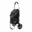 Carucior pentru cumparaturi, cadru metalic, capacitate 25kg, negru
