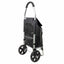 Carucior pentru cumparaturi, cadru metalic, capacitate 25kg, negru