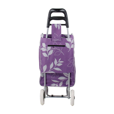 Carucior pentru cumparaturi cu 2 roti, sac impermeabil si cadru metalic