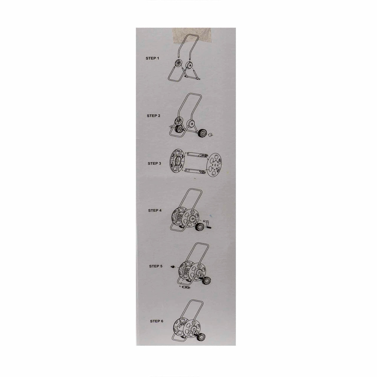Carucior pentru furtun gradinarit, plastic, pentru furtun 1/2"", 5/8"" si 3/4""