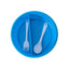 Caserola rotunda din plastic pentru copii, albastru, 15 cm diametru