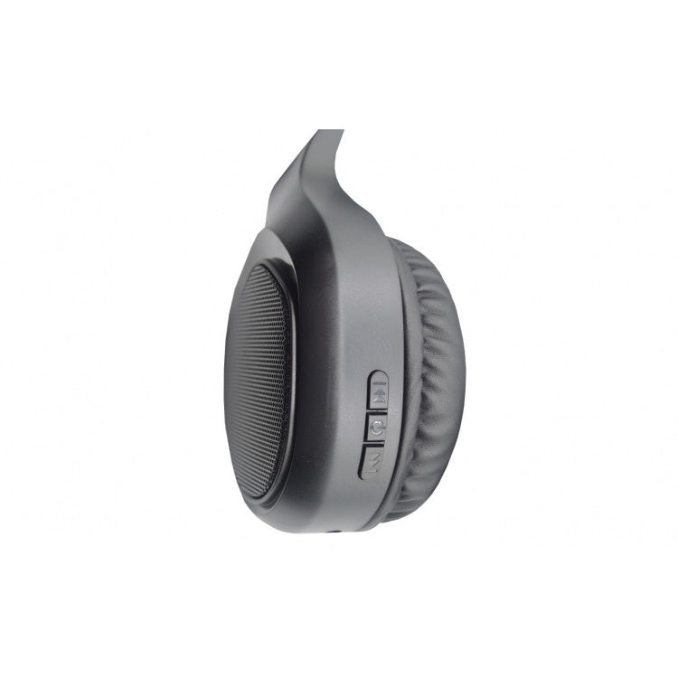 Casti audio wireless, cu bluetooth si microfon, alimentare cablu USB, pliabile si ajustabile, negru