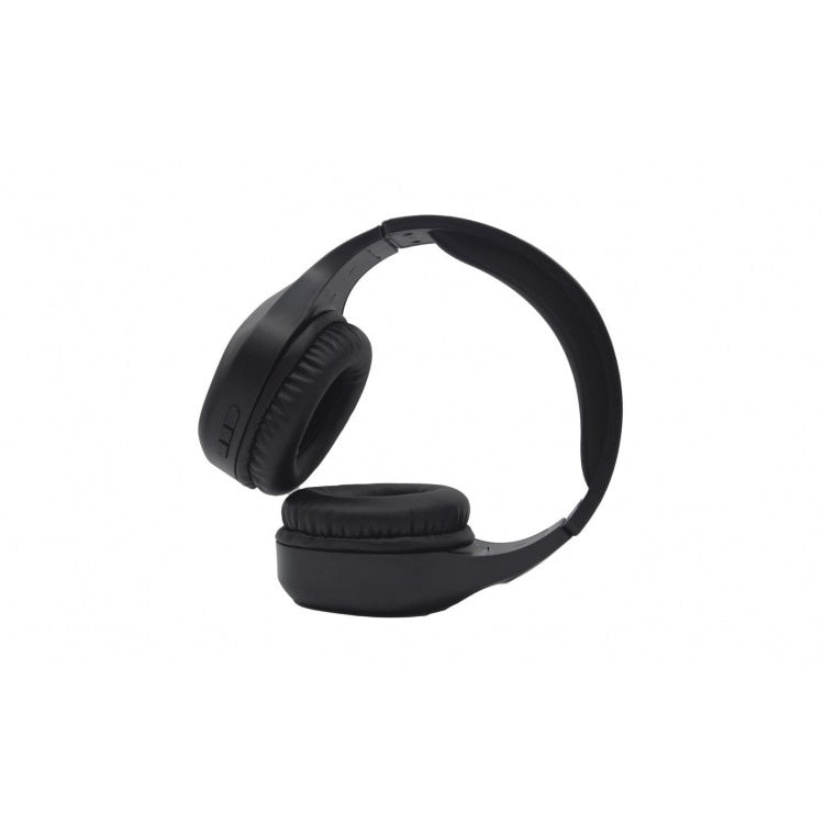 Casti audio wireless, cu bluetooth si microfon, alimentare cablu USB, pliabile si ajustabile, negru