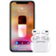 Casti bluetooth wireless, pentru Android si iPhone, sunet 3D stereo cu reducerea zgomotului din fundal, control SMART tactil, alb