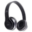 Casti fara fir P47, cu Bluetooth, pliabile, pe ureche, alb/negru