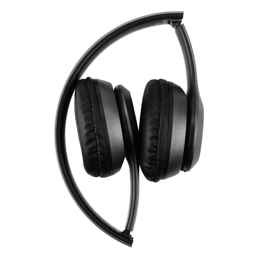 Casti fara fir P47, cu Bluetooth, pliabile, pe ureche, alb/negru