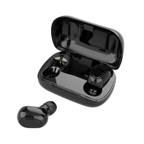 Casti FOXMAG24 L21, Bluetooth, rezistente la apa, cu super bass, apeluri de inalta calitate, autonomie 4h, negre