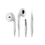 Casti In ear cu microfon, conexiune Jack 3.5 mm, sunet clar si baza puternica, design ergonomic si confortabil, control integrat pentru apeluri si muzica, alb