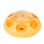 Castron pentru hranire lenta, cu 6 zone, din plastic, galben