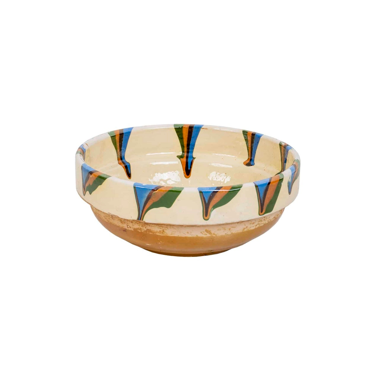 Castron rotund din ceramica, diametru 16cm, realizat manual