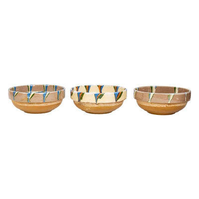 Castron rotund din ceramica, diametru 16cm, realizat manual