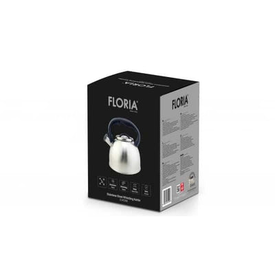 Ceainic inox 3L cu fluier, exterior polishat, compatibil gaz, electric, inductie