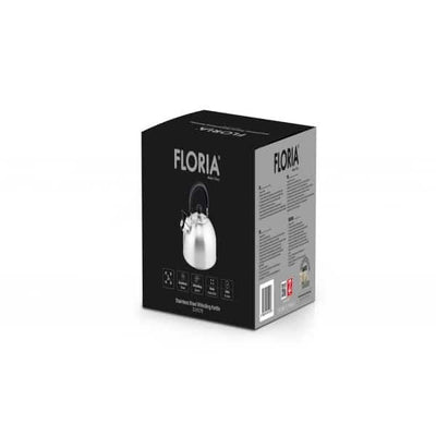 Ceainic inox cu fluier, capacitate 3L, exterior polishat, compatibil cu toate sursele de caldura