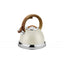 Ceainic inox cu fluier RETRO 3.5L, exterior polishat crem, compatibil cu toate sursele de caldura
