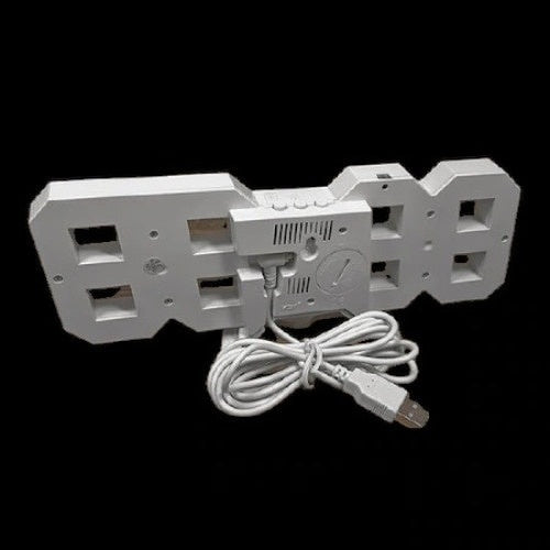 Ceas de Birou FOXMAG24, Digital, Temperatura, Functie de Alarma, Alb
