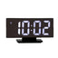 Ceas de Birou FOXMAG24, Digital, Temperatura, Functie de Alarma, Lumina Alba, Negru
