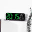 Ceas de masa si de perete, digital, cu lumina led verde, calendar, cronometru, alarma, termometru, functie snooze, 2 moduri de iluminare, dimensiuni 24x9cm, negru/verde