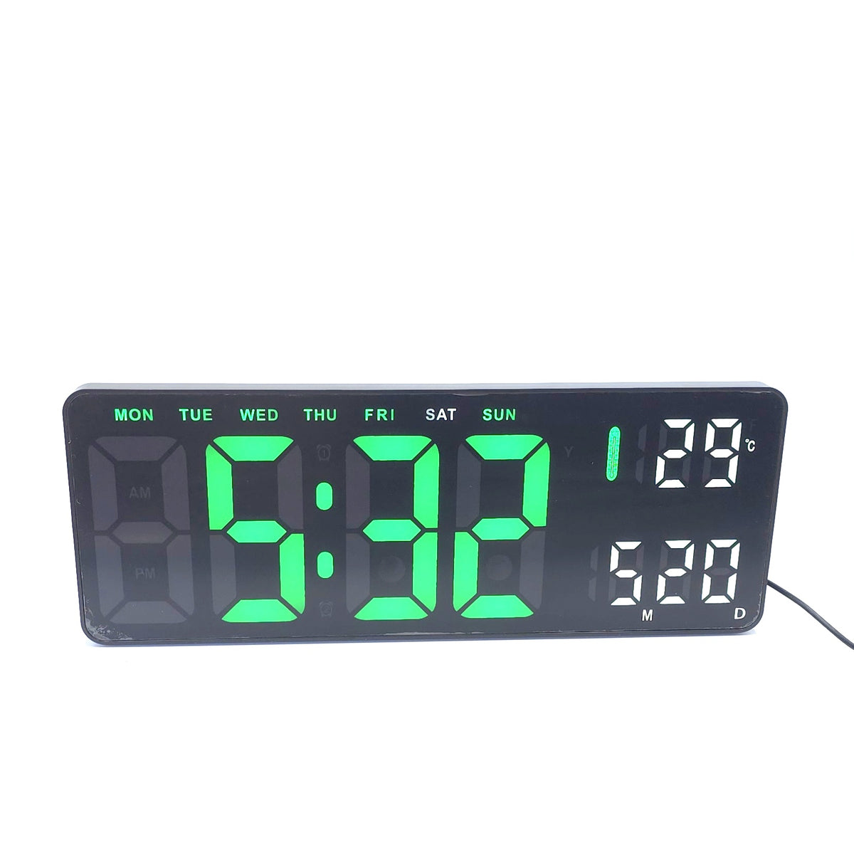 Ceas digital LED 3628, cu calendar și temperatură – imagine 1