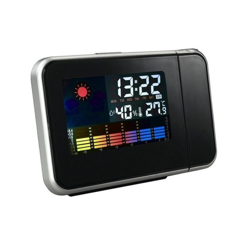 Ceas LED cu calendar FOXMAG24®, alarma, ecran color