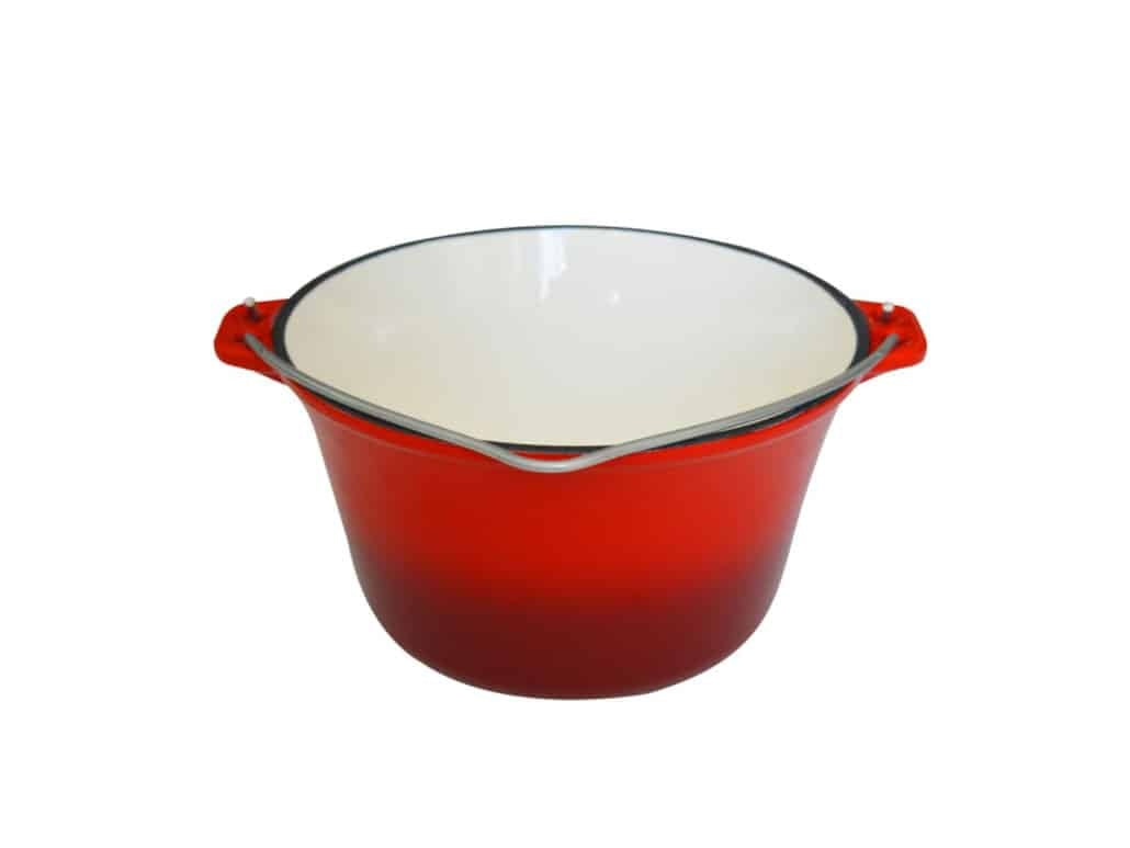 Ceaun fonta emailata 25x15cm, capacitate 5L, grosime 3mm