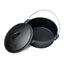 Ceaun fonta pura cu capac, 25x10 cm, capacitate 3.5L, constructie solida