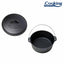 Ceaun fonta pura cu capac, 25x10 cm, capacitate 3.5L, constructie solida