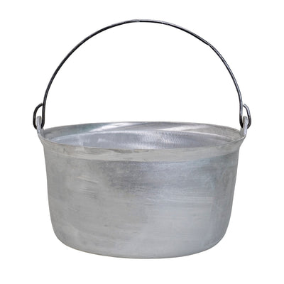 Ceaun tuci aluminiu alimentar 20L cu fund drept