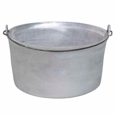 Ceaun tuci aluminiu alimentar 25L cu fund drept