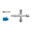 Cheie universala pentru tablouri electrice, 9 capete, 85mm, zinc turnat