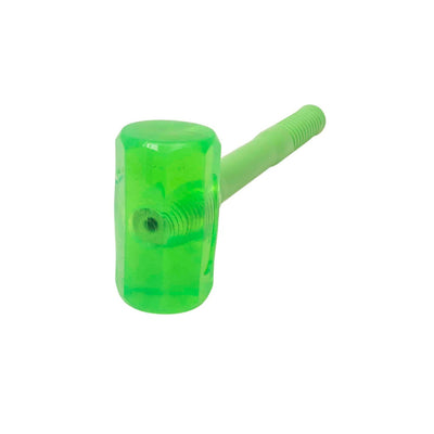 Ciocan de silicon cu maner PVC, 410g, verde, 33cm lungime