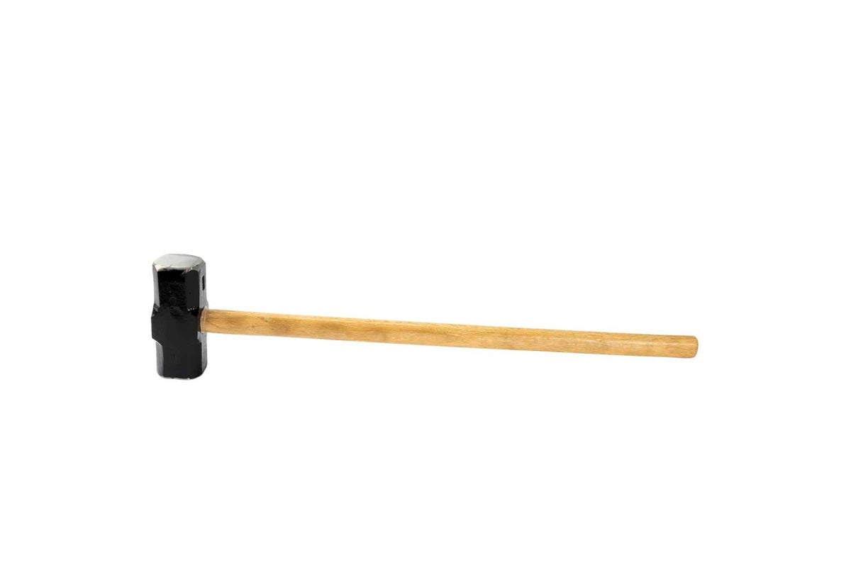 Ciocan otel carbon forjat 5kg cu maner lemn, cap vopsit negru