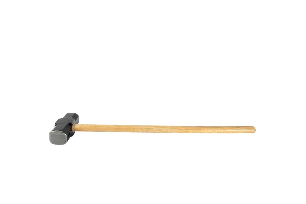 Ciocan otel carbon forjat 5kg cu maner lemn, cap vopsit negru